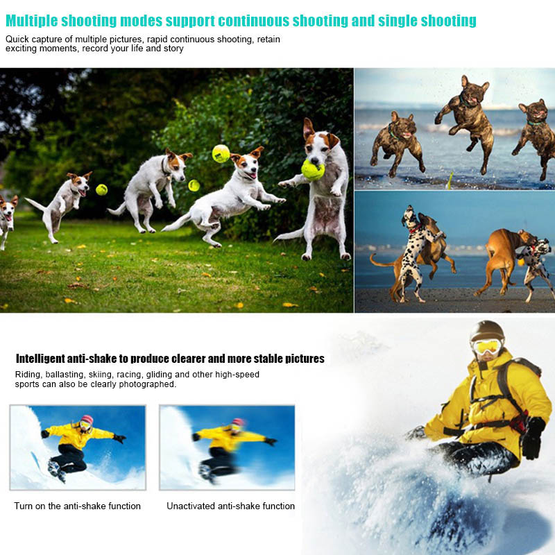 Full HD Waterproof Camera with 170 Degree Wide-angle Lens Support Time-lapse Photo VH99