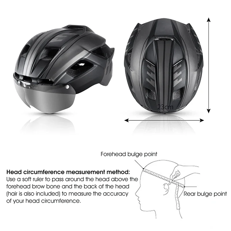 WEST BIKING-casco de ciclismo para hombre y mujer, gafas con luz trasera, visera para el sol, casco para bicicleta de montaña y carretera, gorra segura para motocicleta