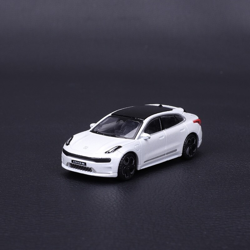 1:64 Lynk &amp; Co 01 02 Alloy Car Model Lynk &amp; Co 03 05 Diecast Toy Vehicle High Simitation Cars Toys For Children Kids Xmas: ZEEKR 001 White