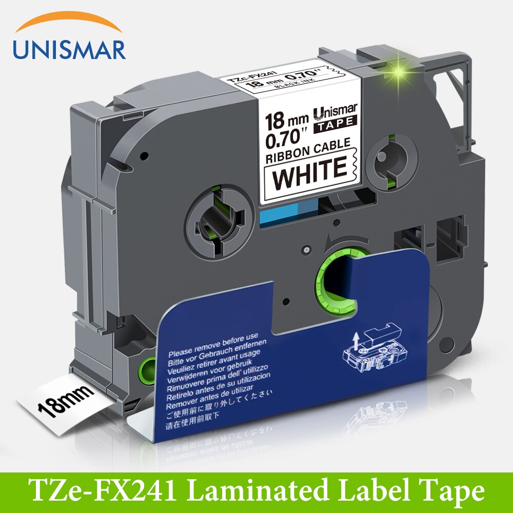 Unismar TZe-FX251 compatível irmão 24mm tz fita fita adesiva flexível tze fx251 tz fx251 TZ-FX251 para incomodar impressora ptouch