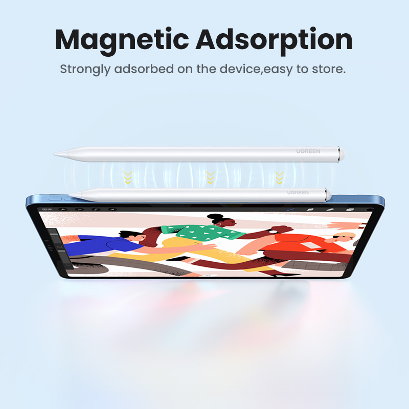 UGREEN Stylus Pen for Apple Pencil iPad Magnetic Wireless Charging and Type C Charging Palm Rejection Tilt Pen for iPad Pro