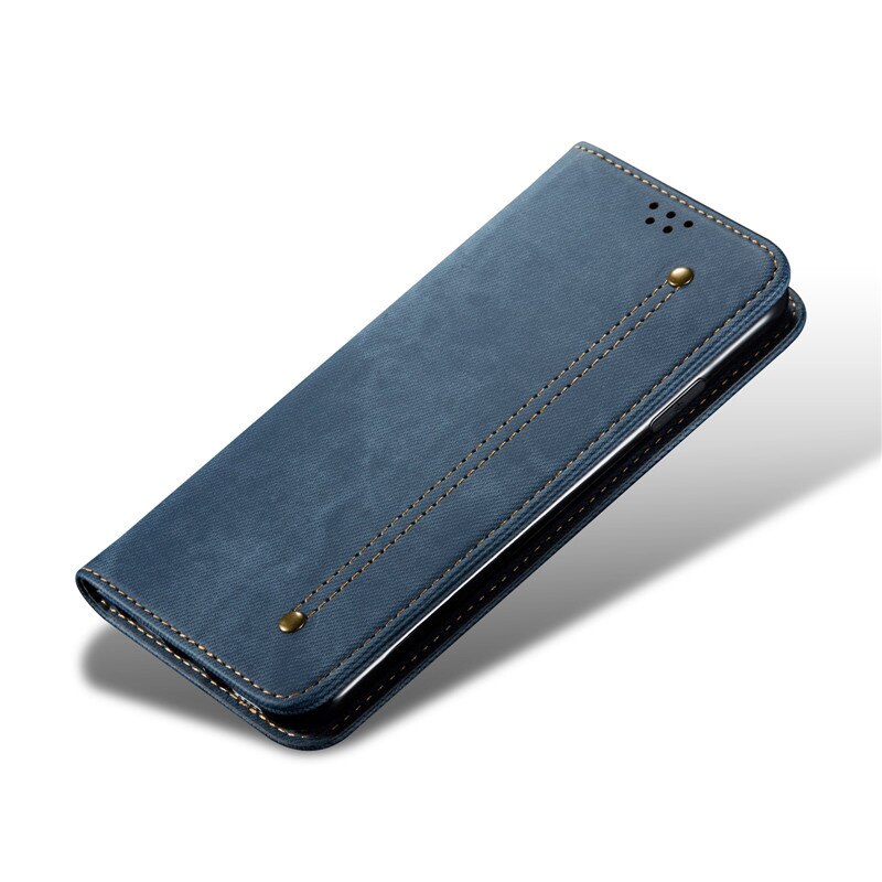 Poco X4 Pro 5G Protective Case Leather Texture Magnetic Book Cover for Xiaomi Poco X4 NFC Flip Wallet Case Poco X4 Pro X 4 NFC: For Poco X4 NFC / Blauw