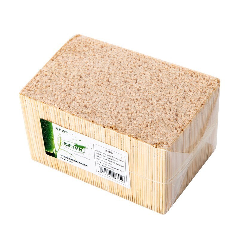 3500 in Bulk Toothpick Disposable Hotel for Double Single-head Toothpick Bamboo Small Package Commercial Use
