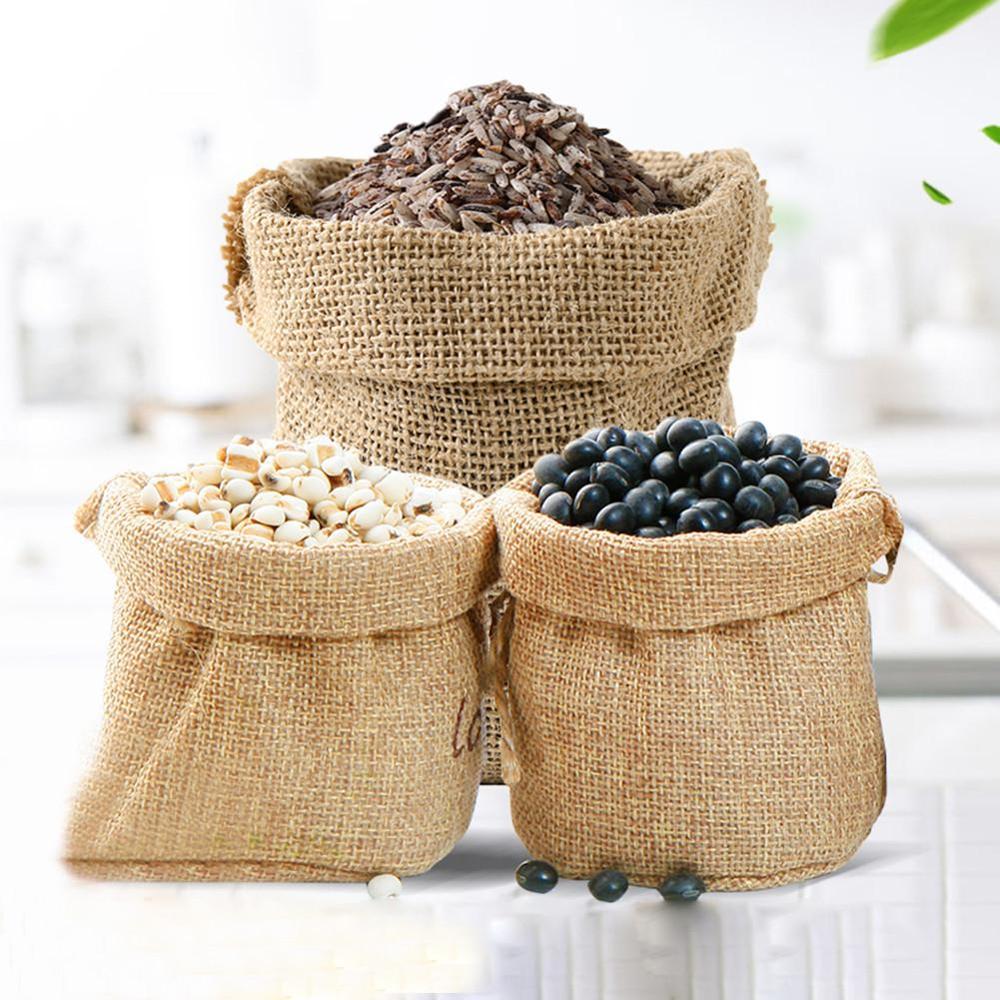 Potato Sack Burlap Bag Thick Woven Food Packaging Bag Large Jute Storage Bag Household Storage Products Bean Bag Organizer Bag