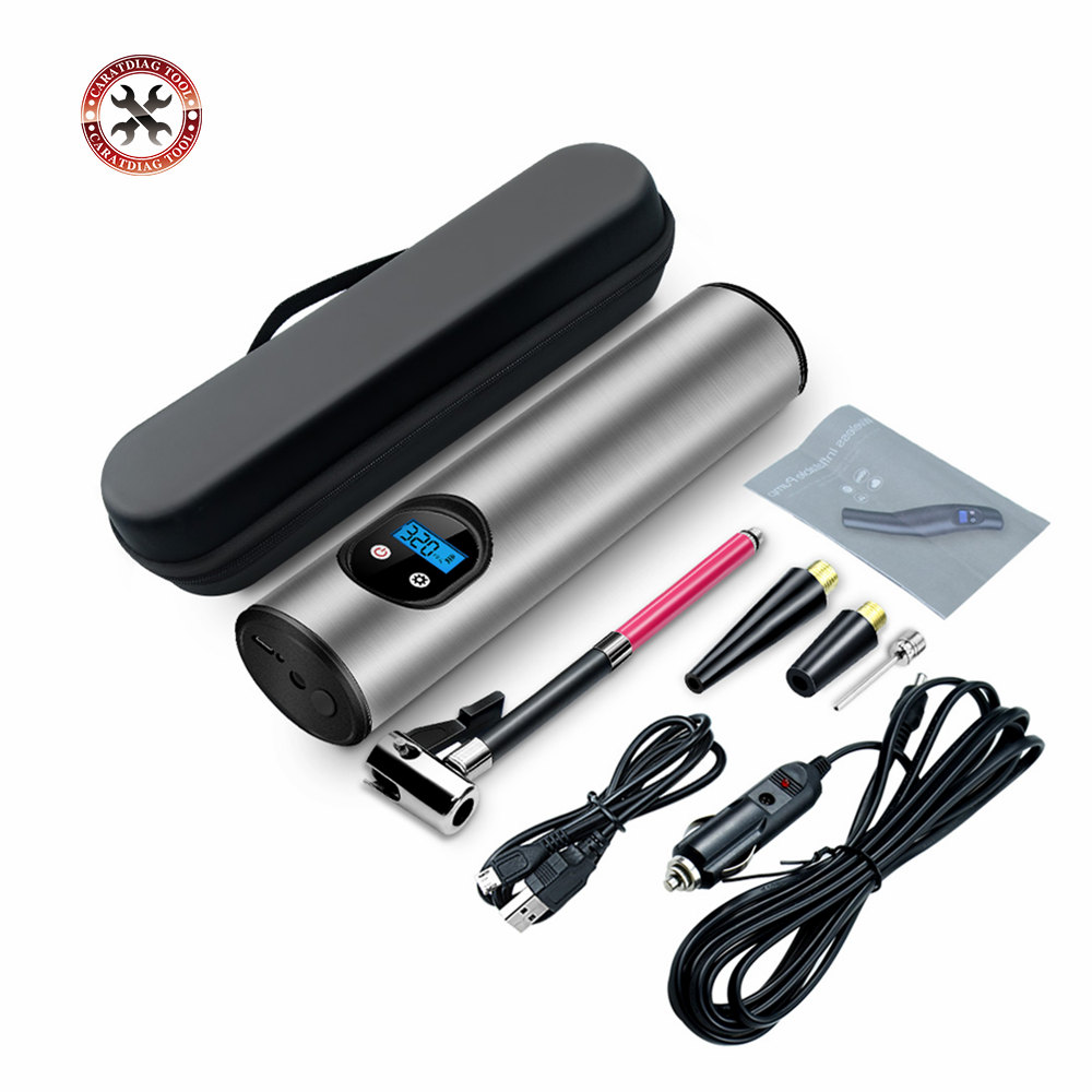 Portable 150PSI 12V Auto Car Air Compressor Bicycle Silver Tire Tyre Inflator Pump Auto Air Compressor with Display