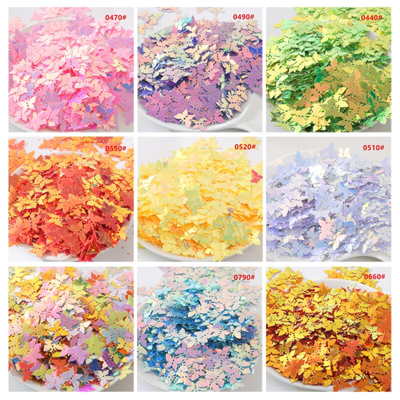 Vlinder Vorm Pvc Bulk Nail Pailletten Nagels Diy Pailletten Kleding Naaibenodigdheden Schoeisel Accessoires Partij Decoratie