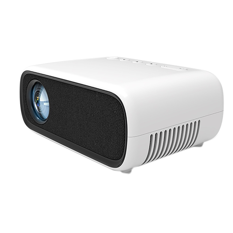 Mini Portable Projector FHD 1080P Color LED 3D Play With Built-In Speakers For Home Audiovisual: Roze