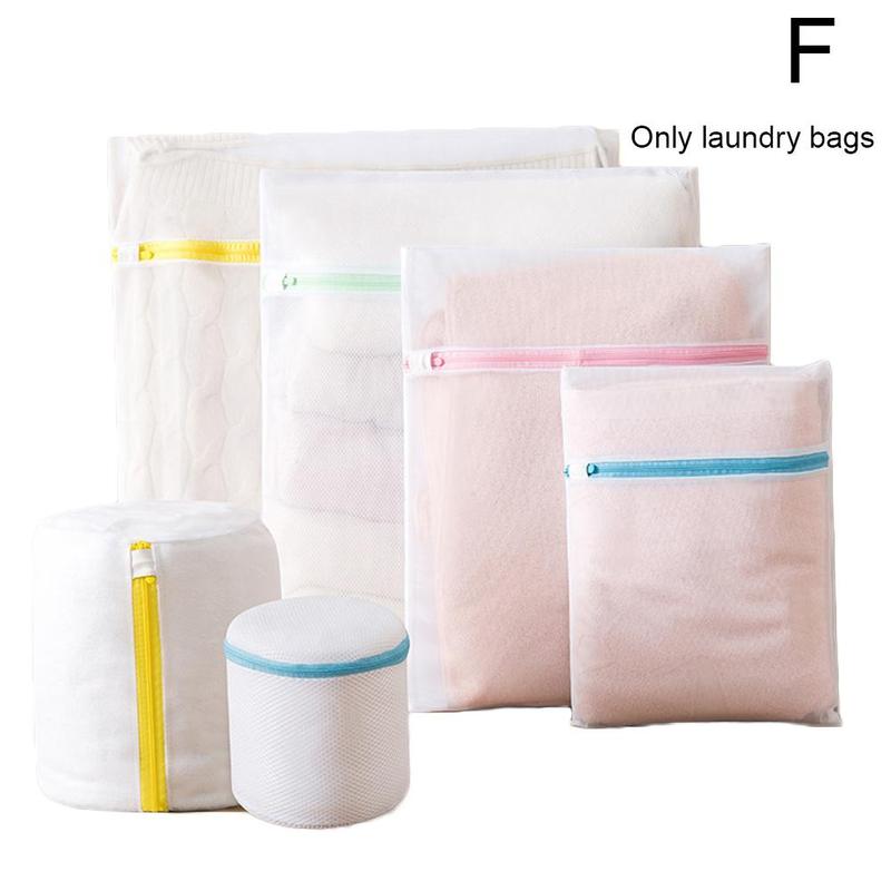 Net waszak polyester waszakken grove zak mand net waszakken voor het wassen wasbeha machines mesh  j2 y 4: F