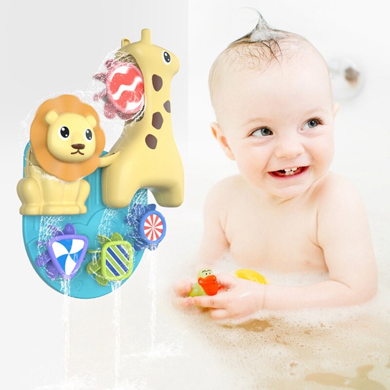 Giocattoli da bagno per bambini giocattoli da bagno per giraffa giocattoli da parete giocattoli da bagno con getto d&#39;acqua a cascata e regalo per doccia a rotazione per bambino