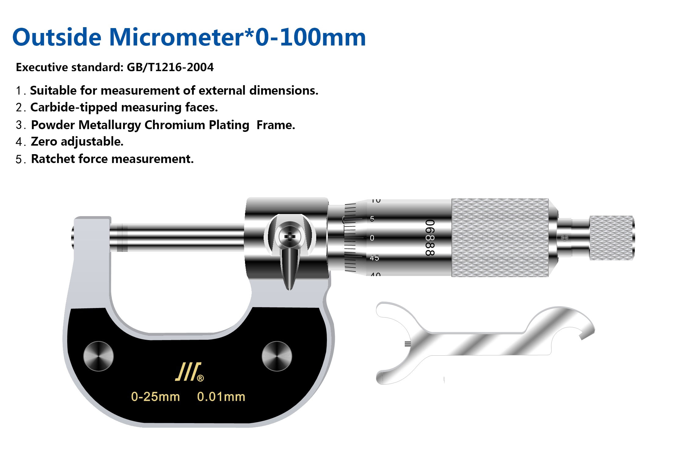 0-25mm 0.01mm Accurate Measurement Tool Outside External Metric Gauge Micrometer Machinist Measurement
