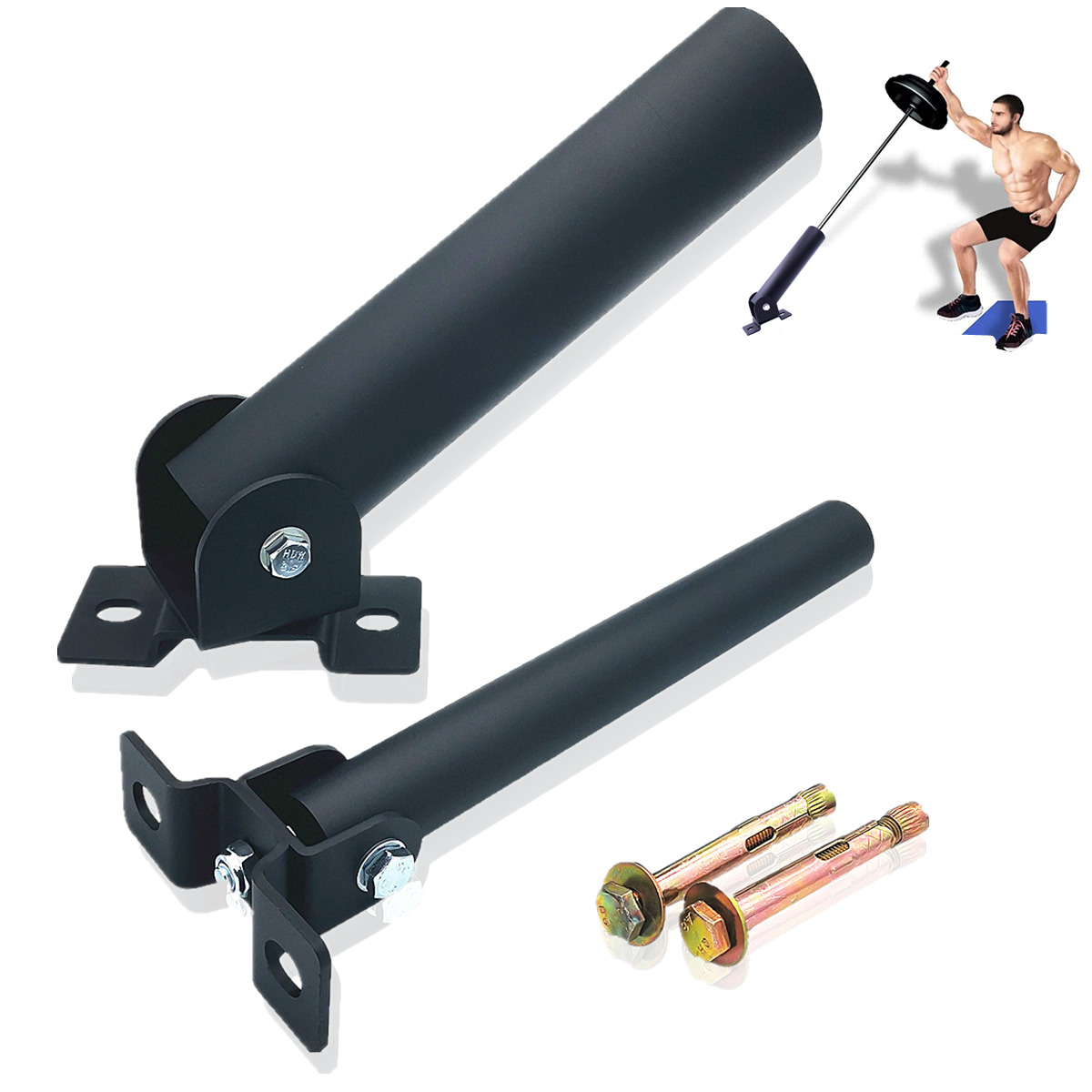 T-bar Attachment, Fits 25mm and 50mm Bars, Row Platform Landmine Attachment Wall Mount Rotation Barbell Bar