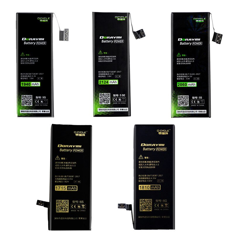 DORAYMI Batterie für Apple iPhone 5 5G 5S SE 5SE 6 6G 6S Handy Ersatz batterien Li-Ion Polymer Bateria Kostenlose Tools