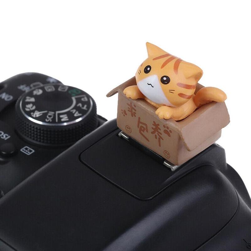 Lampe de poche 3D pour appareil photo, dessin animé, chat, mignon, Flash, SLR Q0V0