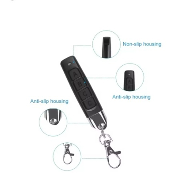 433MHz Klon Fernbedienung | 4 Tasten Wasserdicht | Für Garagentor & Alarmanlagen