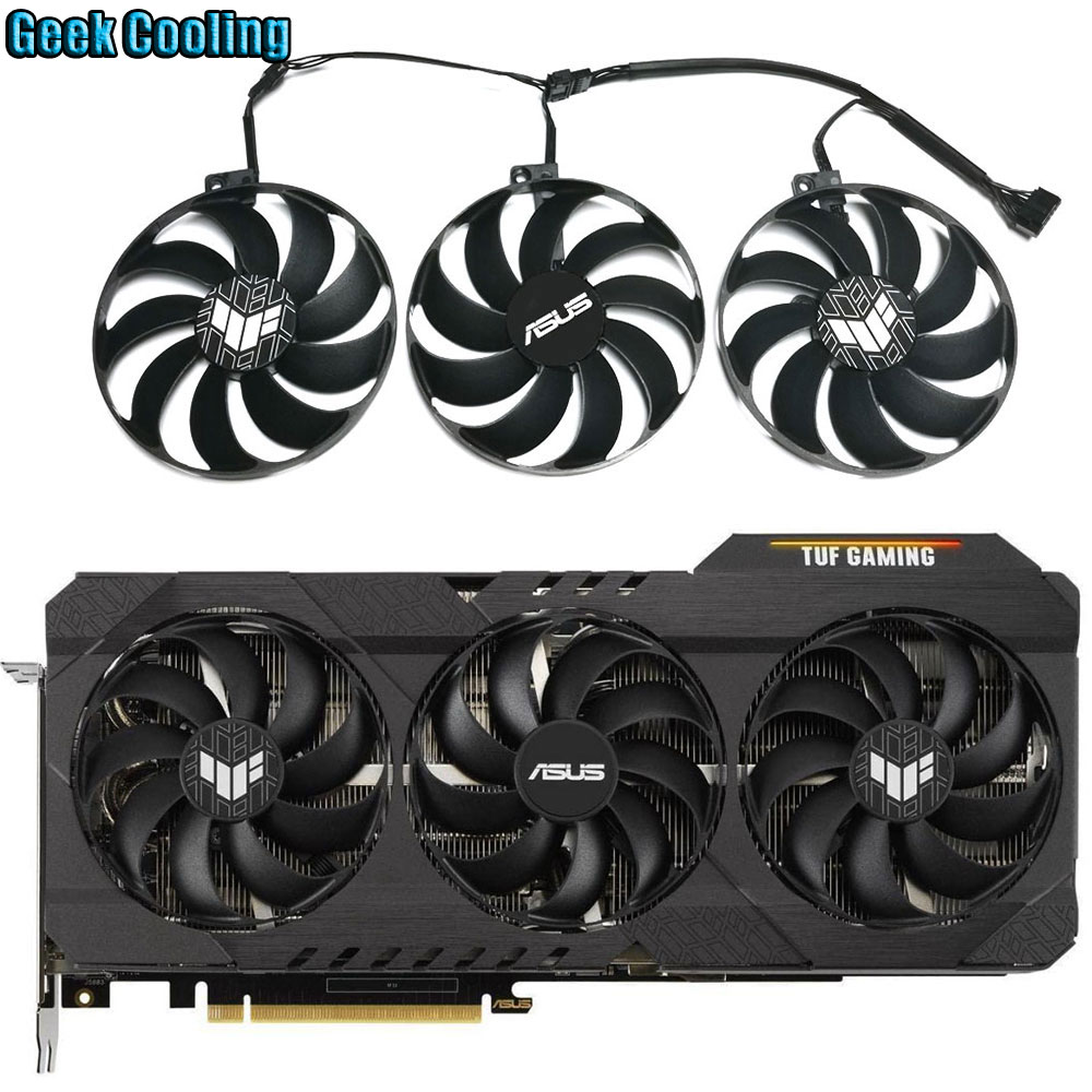 CF9010U12D T129215BU PLD09210S12H Video card cooling fan，For ASUS TUF RTX 3060、3060TI、3070、3070TI、3080、3080TI、3090 GAMING