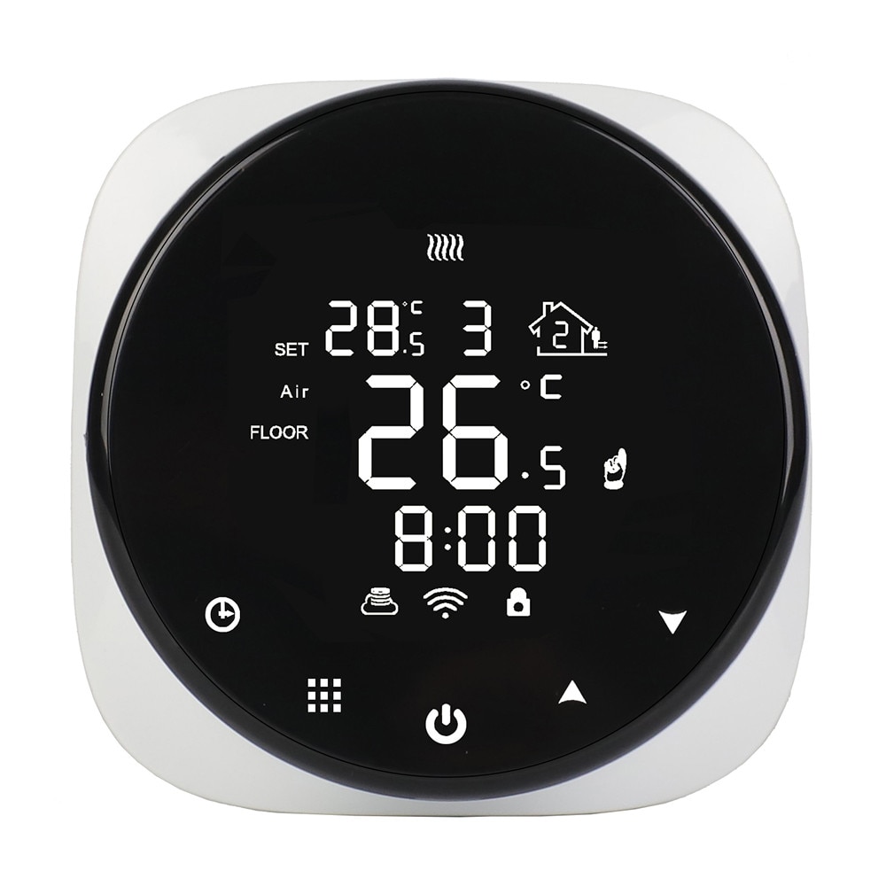Smart WiFi Touch Thermostat Temperatur Wireless Controller Für Elektrische Boden Heizung Wasser/Gas Kessel Arbeitet Google Hause