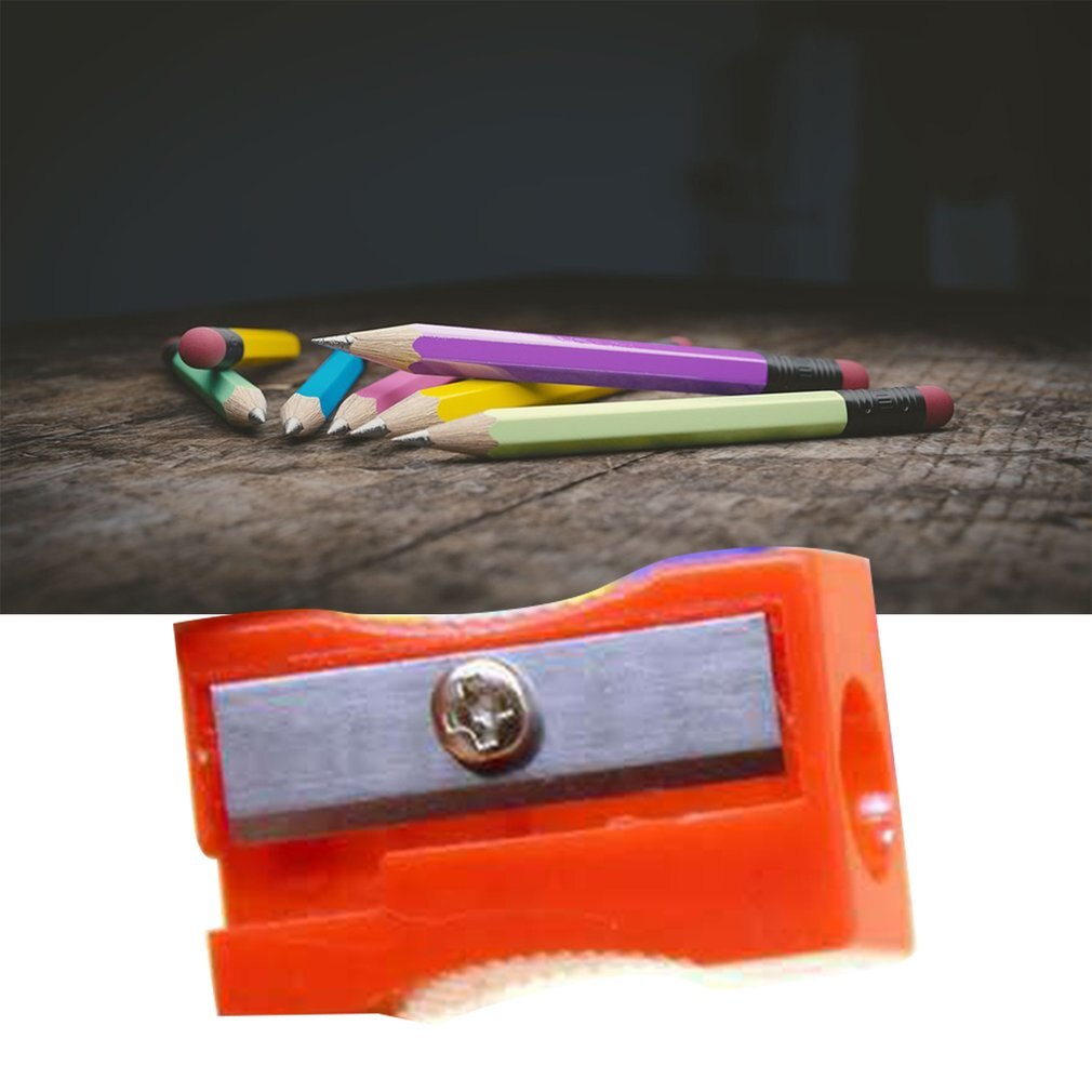 Plastic small pencil sharpener Smooth surface Sharp core Use effort Strong and durable Office Supplies