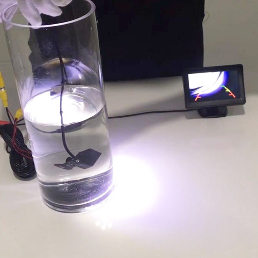 170 Degree 4 LED Night Vision Car Rear View Camera HD Video Waterproof Auto Parking Monitor Reversing CCD