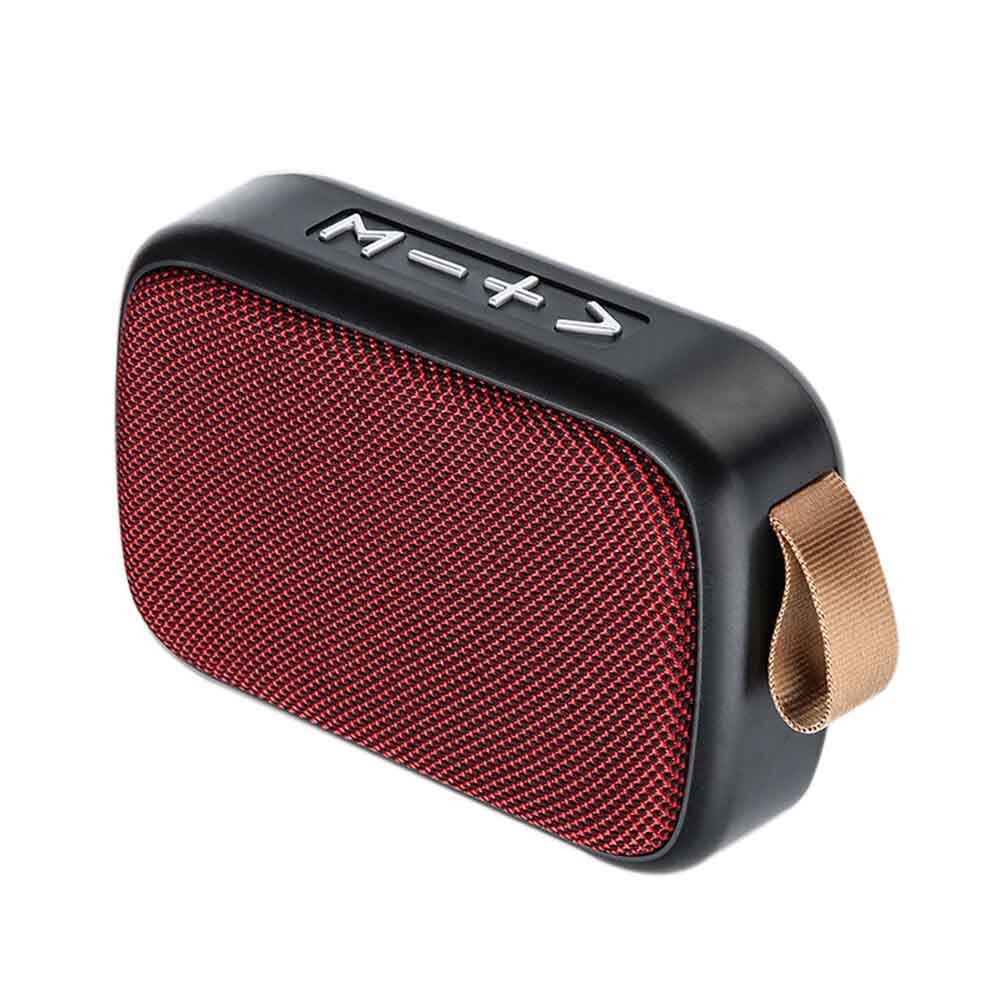 Mini Draagbare Laptop Luidspreker Home Surround Fm Draadloze Outdoor Tablet Bluetooth Speaker Smartphone Stereo Sound Oplaadbare: Rood