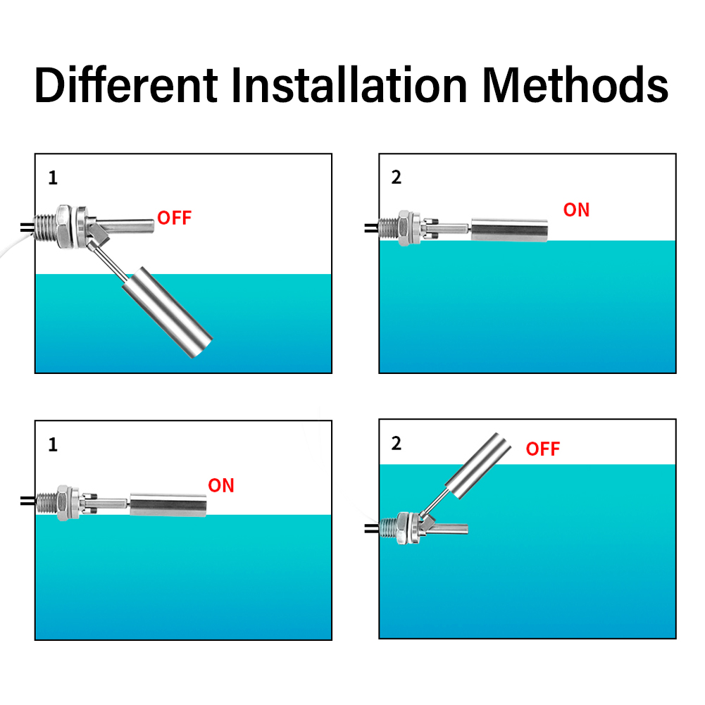 SUS304 Stainless Steel Water Float Switch Level Switch Level Sensor Homoeothermy M16 Thread for Humidifiers Towers Kitchen 220V
