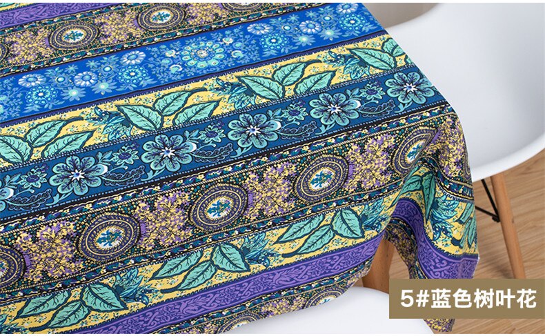 Boheme stof trykt bomuld linned tøj stof afrikansk stof sydøst asiatisk retro håndlavet diy dug patchwork: 5