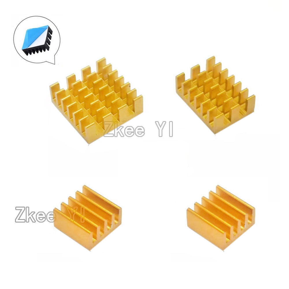 4 stuks Voor Raspberry Pi 4B Aluminium Heatsink Radiator Cooler Kit voor Raspberry Pi 4