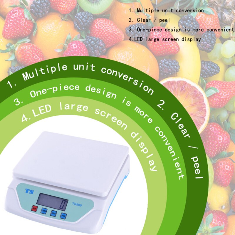25/30kg Digital Kitchen Scale Electronic Weighing Food Health Diet Measuring Precision Scales Balance Kitchen Scale