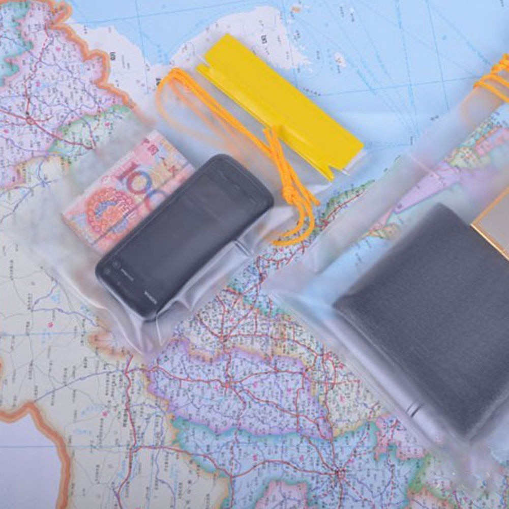 Estuche hermético para cámara, bolsa clara para documentos de Kayak, impermeable, PVC, mapas flotantes para natación al aire libre, 3 unidades