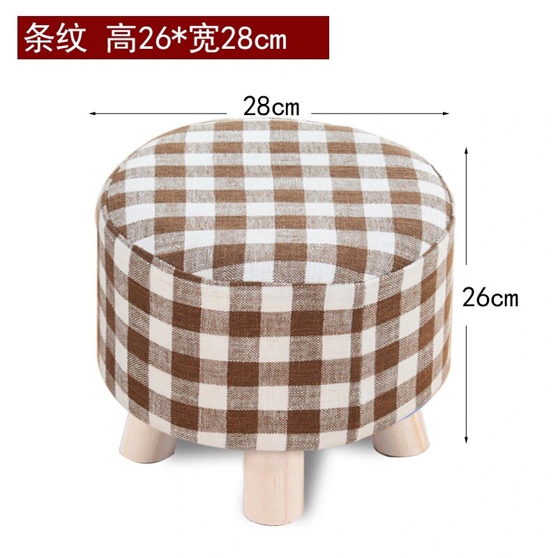 Hause Sofa Runde Hocker Tuch Kunst Wohnzimmer Tee Tisch HüGel Holz Kreative Kleine Fuß Hocker Sattel freundlicher Hocker Bank: 12