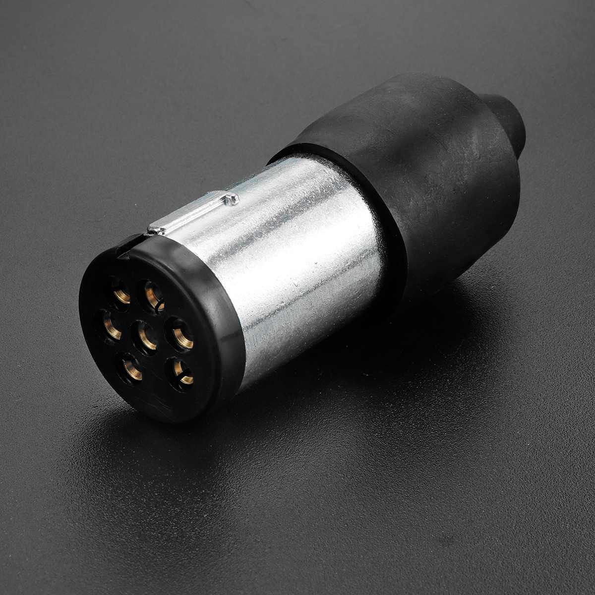 7 Pin Round Male Trailer Connector Adaptor Flat Plug Power Cord 12V Durable Waterproof Truck Car Accessories (AU Plug)