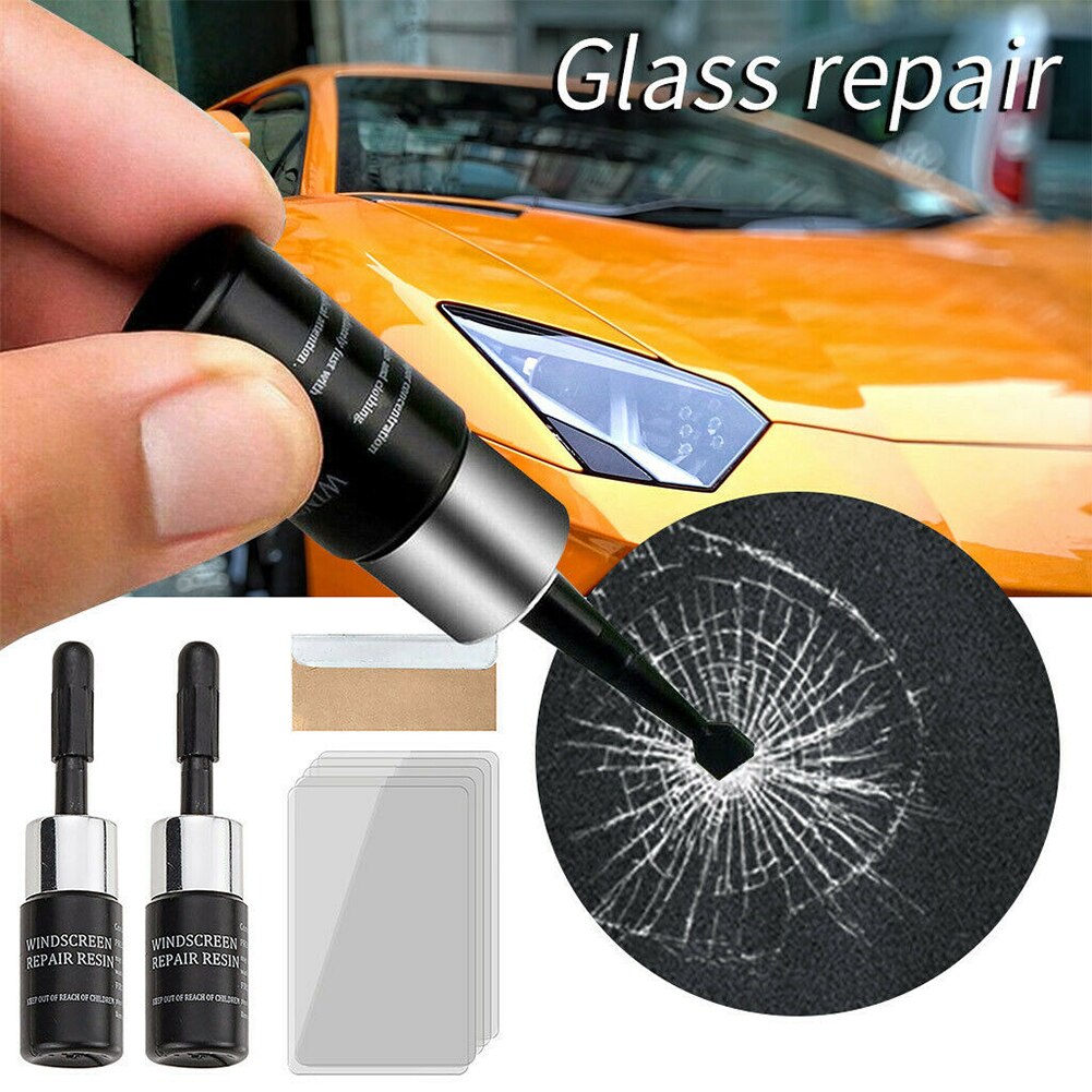 Automotive Glass Repair Fluids Car Windshield Crack Chip Repair Tool DIY Fix Kit