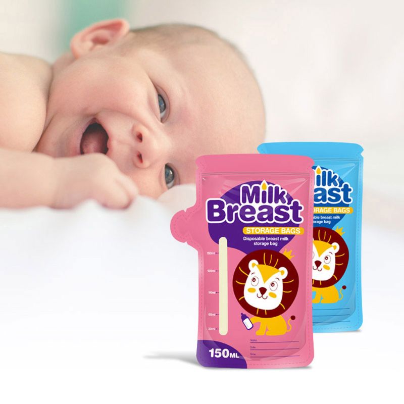 30 pièces bébé aliments stockage lait maternel sacs de stockage pour stocker le lait sac 150ml PBA gratuit sûr lait maternel sacs de stockage