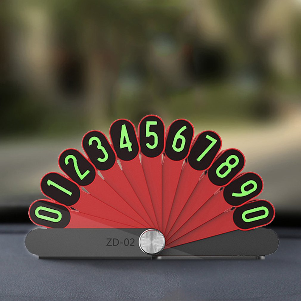 Tarjeta de aparcamiento temporal para coche número de teléfono placa Pavo Real forma de la cola tarjeta de aparcamiento Universal para coches