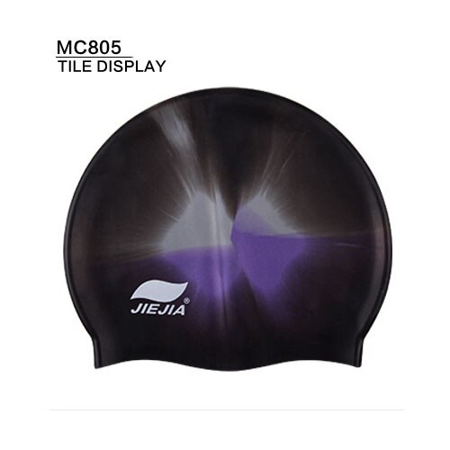 Unisex adult swim cap waterproof silicone swimming pool hart High elasticity: MC805