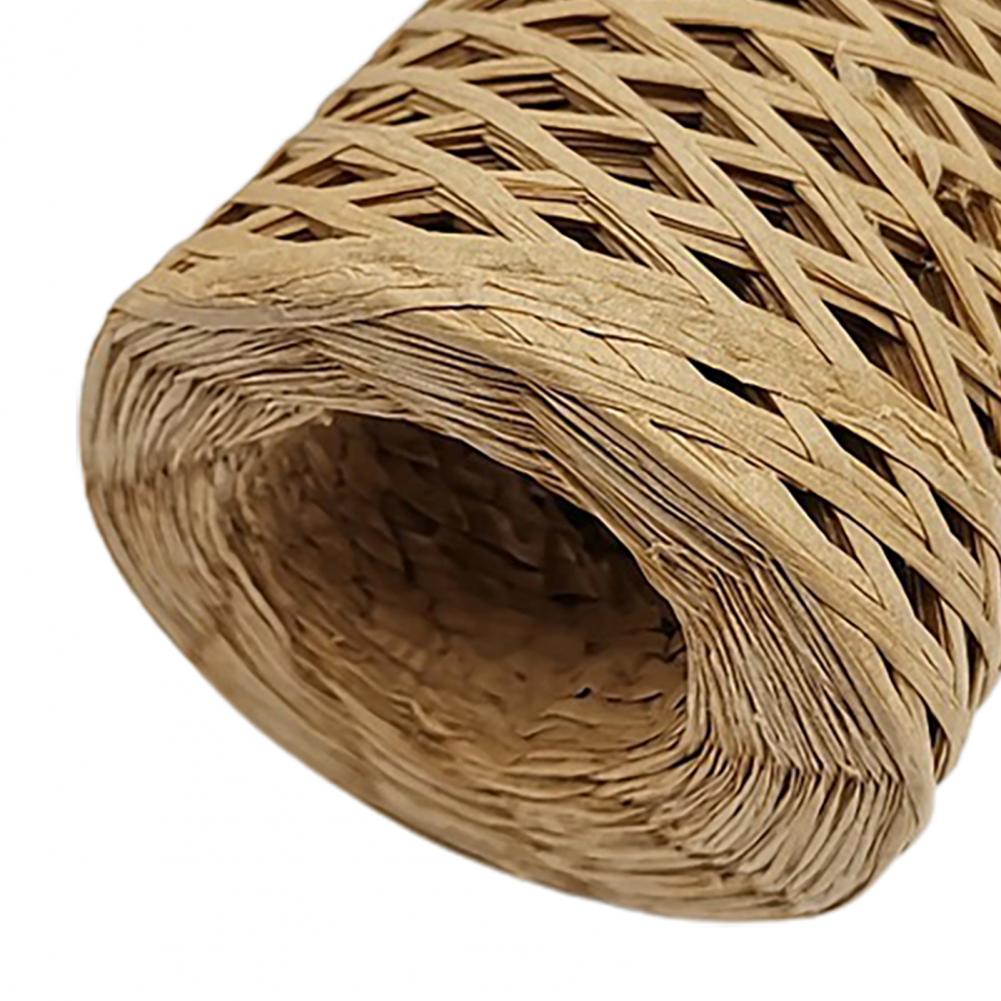 200M/Roll Raffia Garen Decoratieve Wrapping Raffia Stro Verpakking Papier Garen Voor Diy Bakken Supply Twine Party verpakking Ambachtelijke