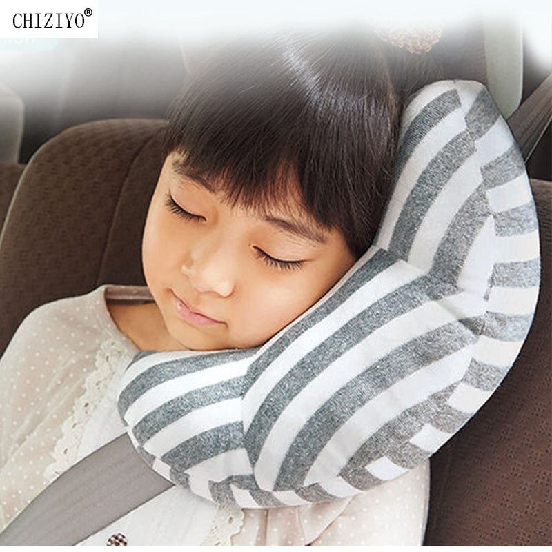 Almohada para dormir en el cuello del asiento del coche, Protector de cabeza, cinturón, ayuda para la siesta, soporte de apoyo para reposacabezas suave CHIZIYO