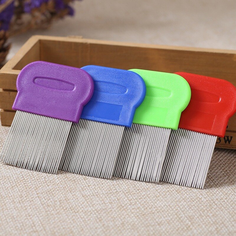 Pet Grate Combs Long Needle Shellfish Flea Stainless Steel Remove Lice Comb For Cats And Dogs Supplies Para Perro
