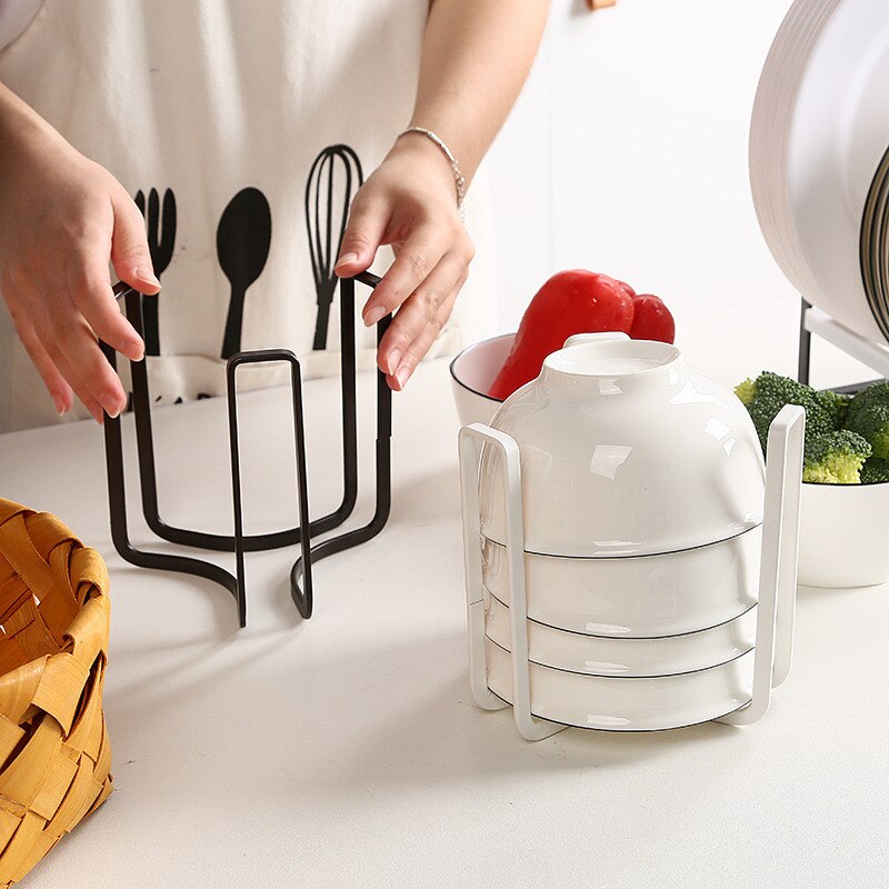 Égouttoir à vaisselle de cuisine simple de style japonais, support de rangement des assiettes à couverts, supports de finition, mettre des bols