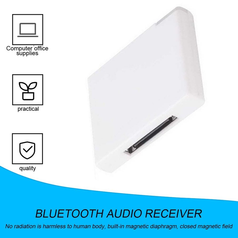 Bluetooth  v2.0 a2dp musikmodtageradapter til ipod til iphone 30 pin dock dockingstation højttaler med 1 led