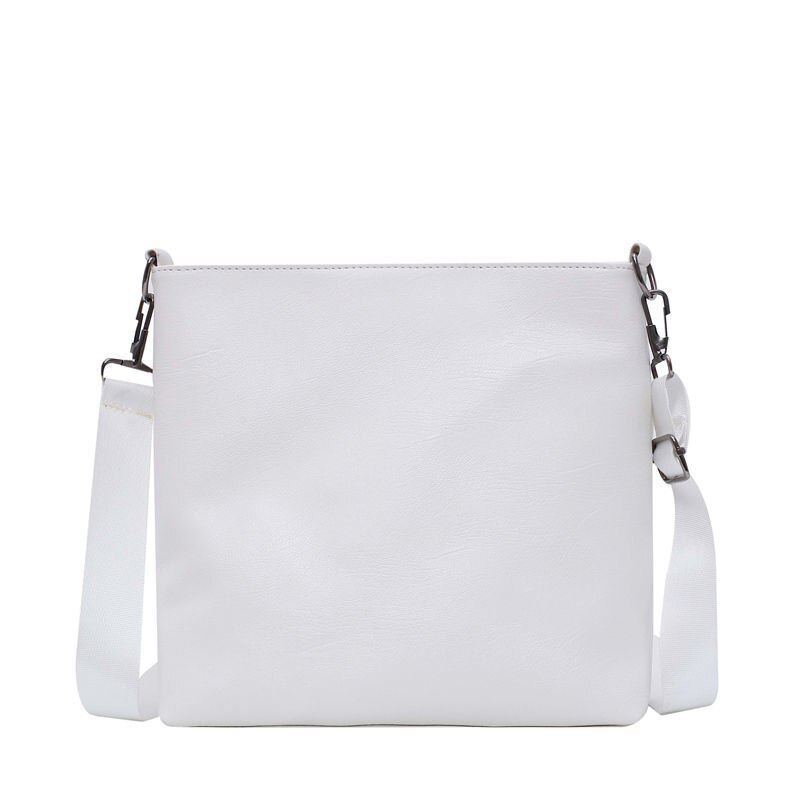 Shoulder Bag Women Bag Autumn and Winter Large-capacity College Student Bag Cross-body Tote Bag: white