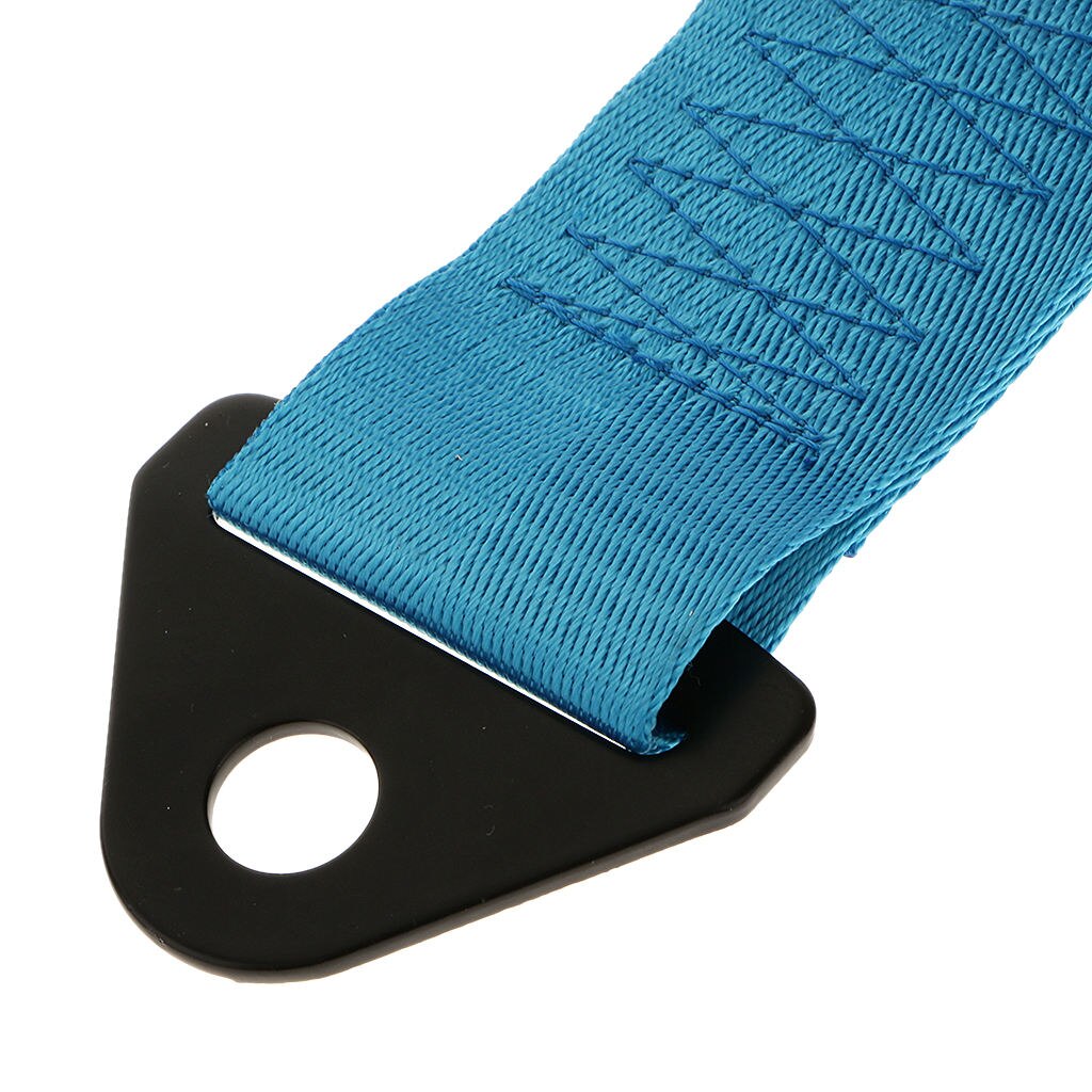 Car 2 Ton Tow Hauling Towing Strap Rope Loop With Bolt Hook Heavy Duty Blue