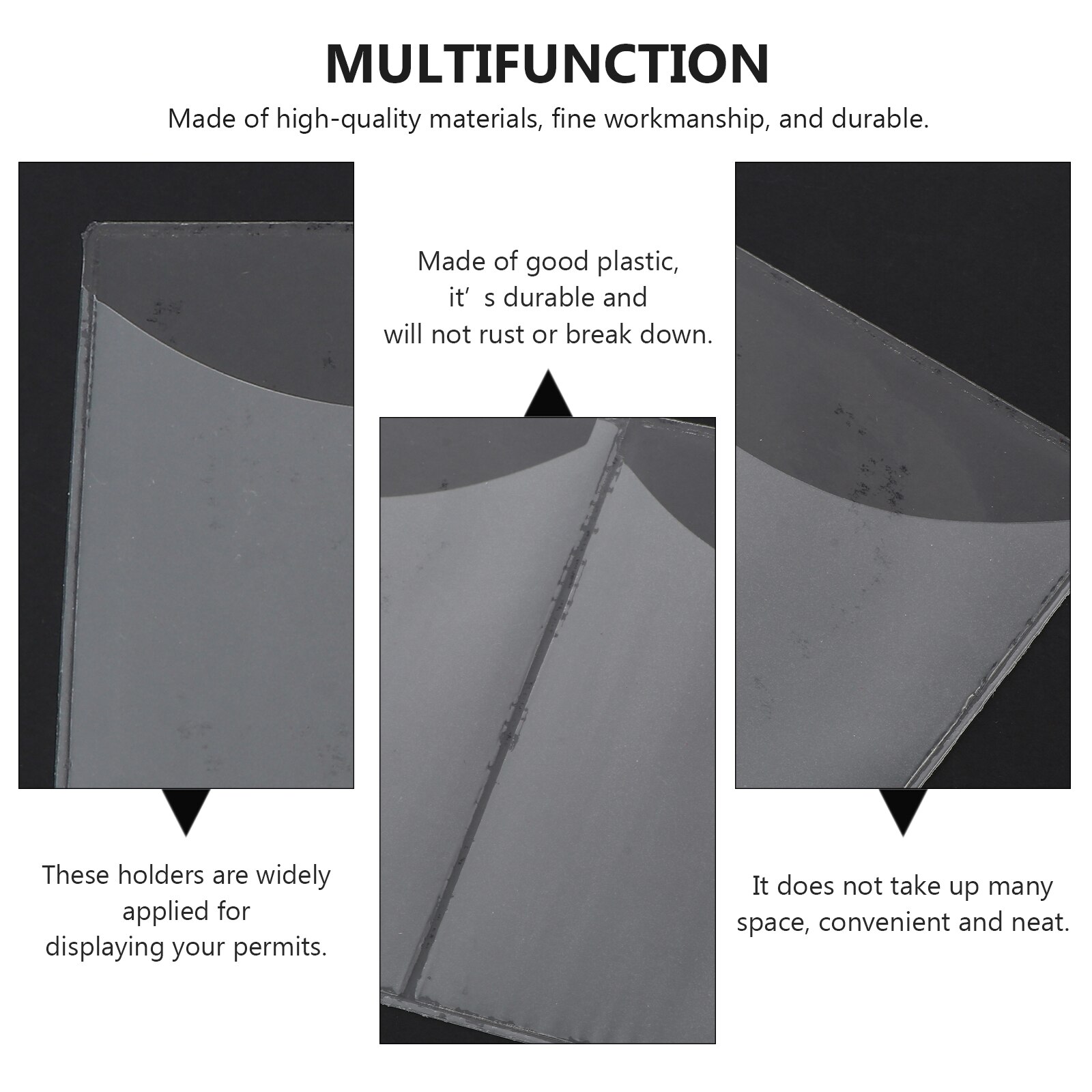 10pcs Adhesive Parking Permit Holder without Number Holder for Car Windshield