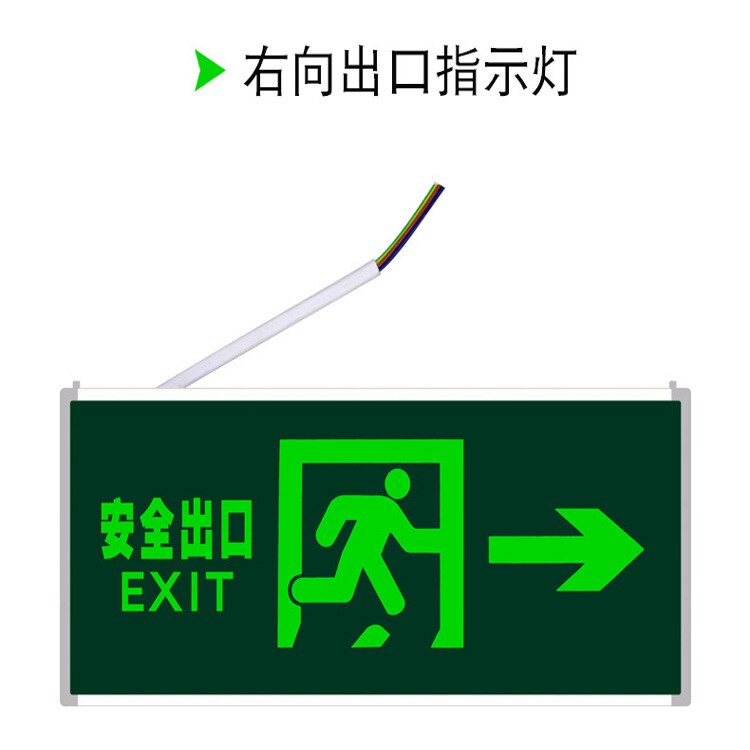 Laoshi-Tarjeta indicadora de salida de emergencia, GB, enchufe LED, luz de emergencia contra incendios, leyenda de Escape