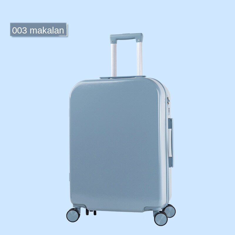 De Mode Universele Wiel Unisex Rits Trolley Case Krasbestendig Koffer Cabine Kofferbak Matte Effen Kleur