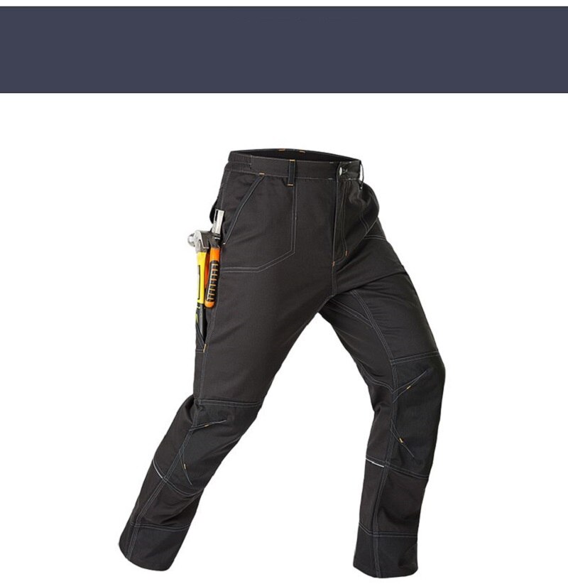 Pantalones de trabajo de , traje de soldadura funcional con múltiples bolsillos, resistente al desgaste, a prueba de suciedad, antichispa, antiabrasión, antiquemaduras