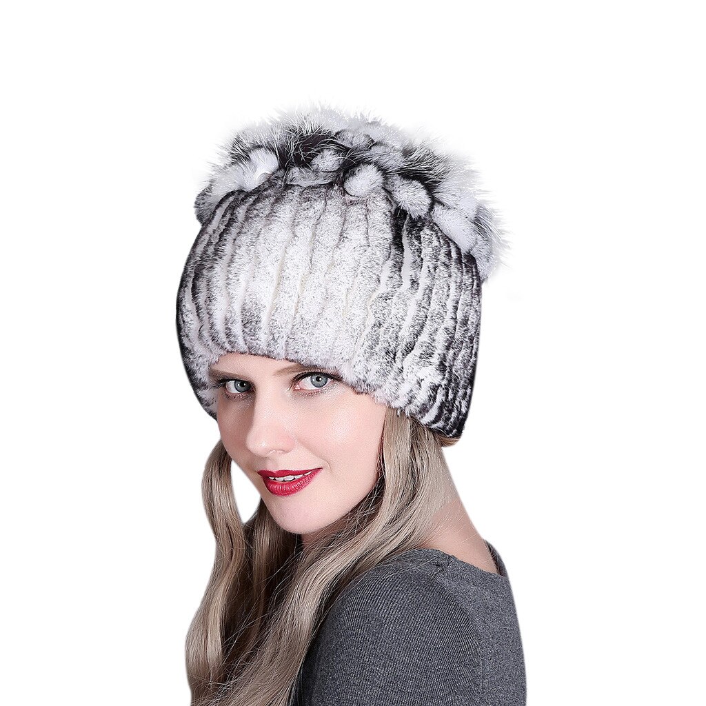 Winter Hats Women Warmth Colorful Warm Caps Female Headgear Czapka GRS