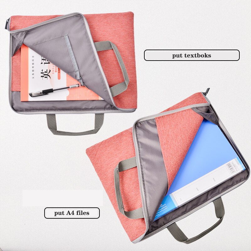 A4 Large-capacity Student Test Paper Folder Business Information Organ Bag Storage Bag School Classification Office File Bag