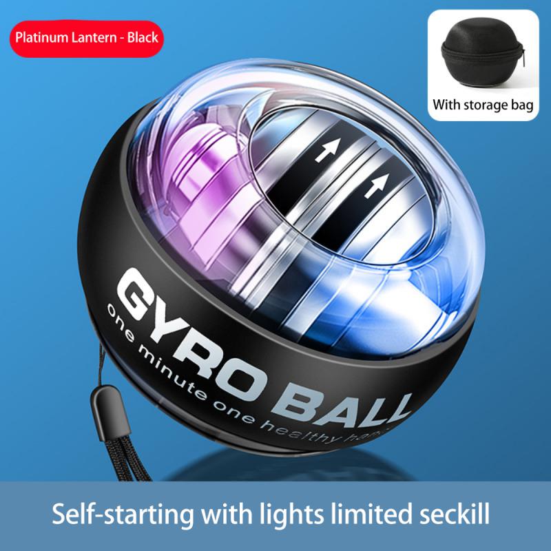Led Gyroscopische Powerball Autostart Bereik Gyro Power Pols Bal Arm Hand Spier Force Trainer Fitness Power Polsen Bal Apparatuur: GRAY