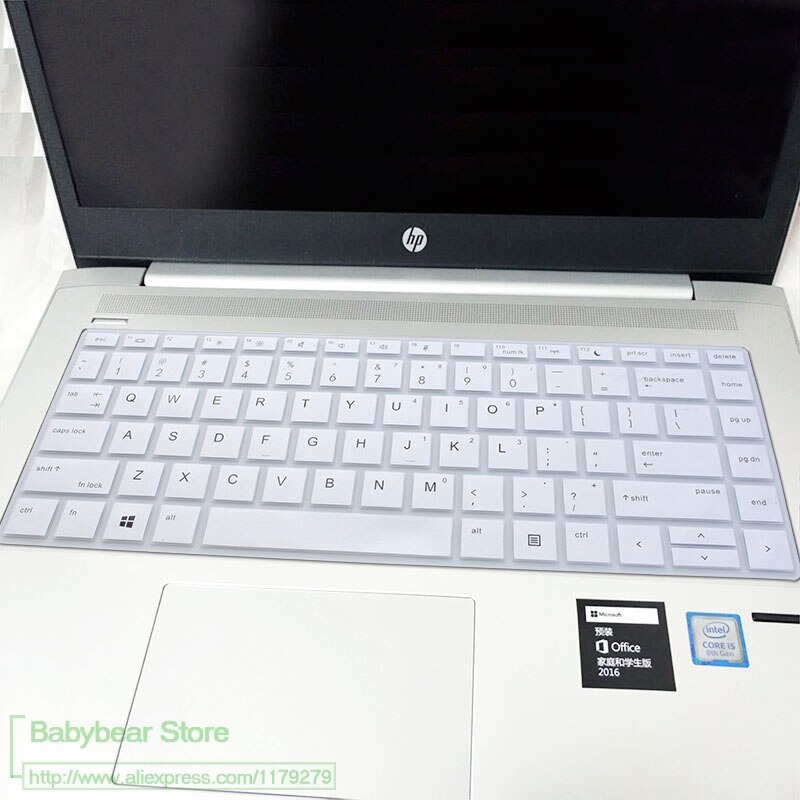 Til hp probook 440 g5 14 " / probook  x360 440 g1 / 440 g6 / 445 g6 / 640 g4 14 tommer laptop tastatur cover beskytter hud: Hvid