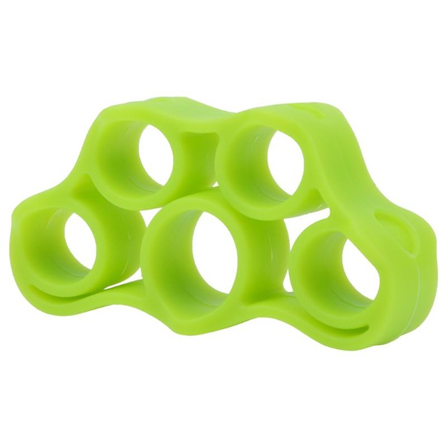 Finger modstand bånd finger hånd greb muskel styrke træning elastisk bånd gummibånd hånd stretch expander fitness udstyr: Grøn